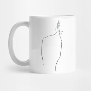 Dancing hands (brush line) Mug